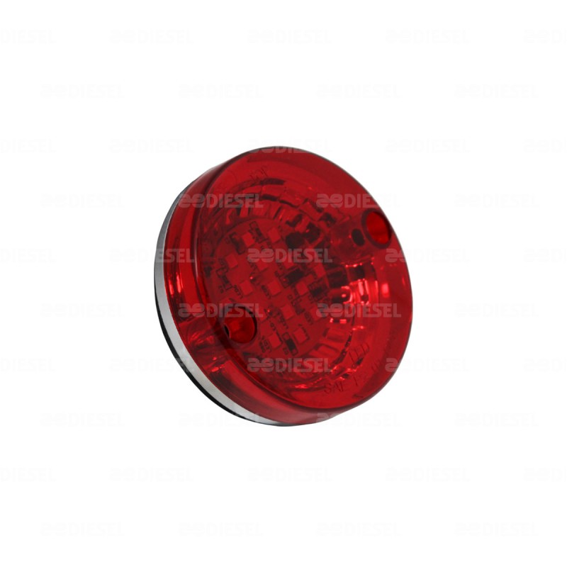 PLAFON 10/30V LED ROJO 70MM M/LISA