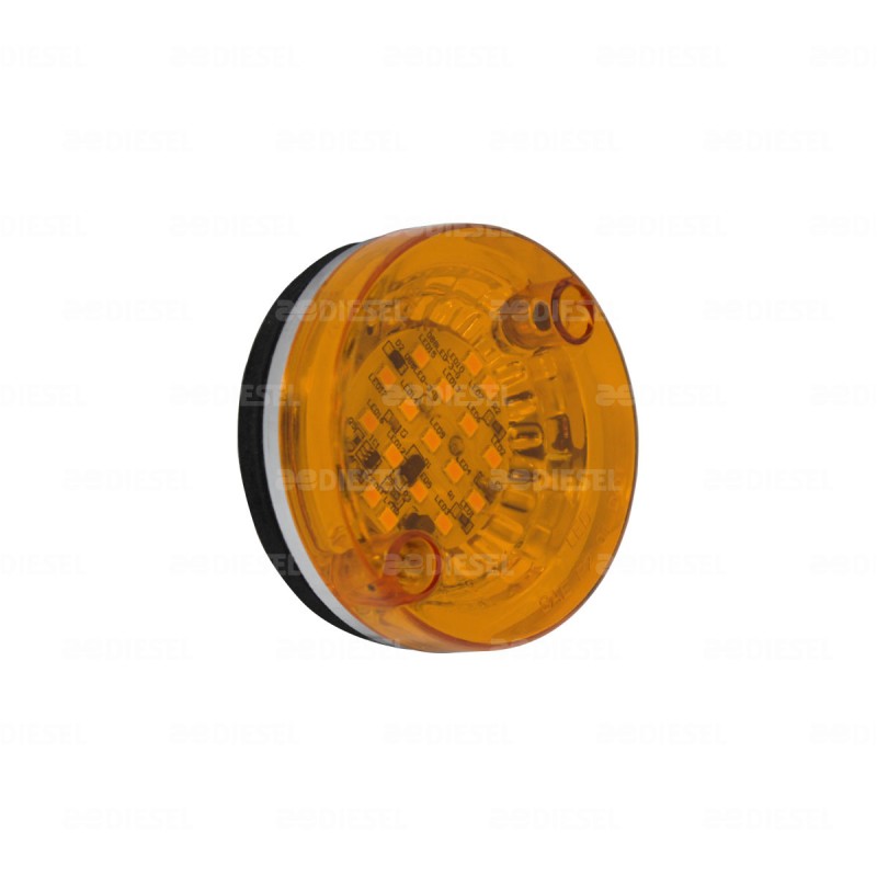 PLAFÓN 10V/30V LED 70MM ÁMBAR M/LISA