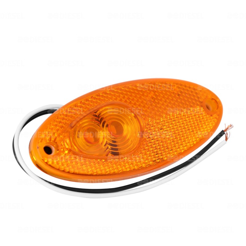 PLAFON 12V/24V 9 LED AMBAR=5230