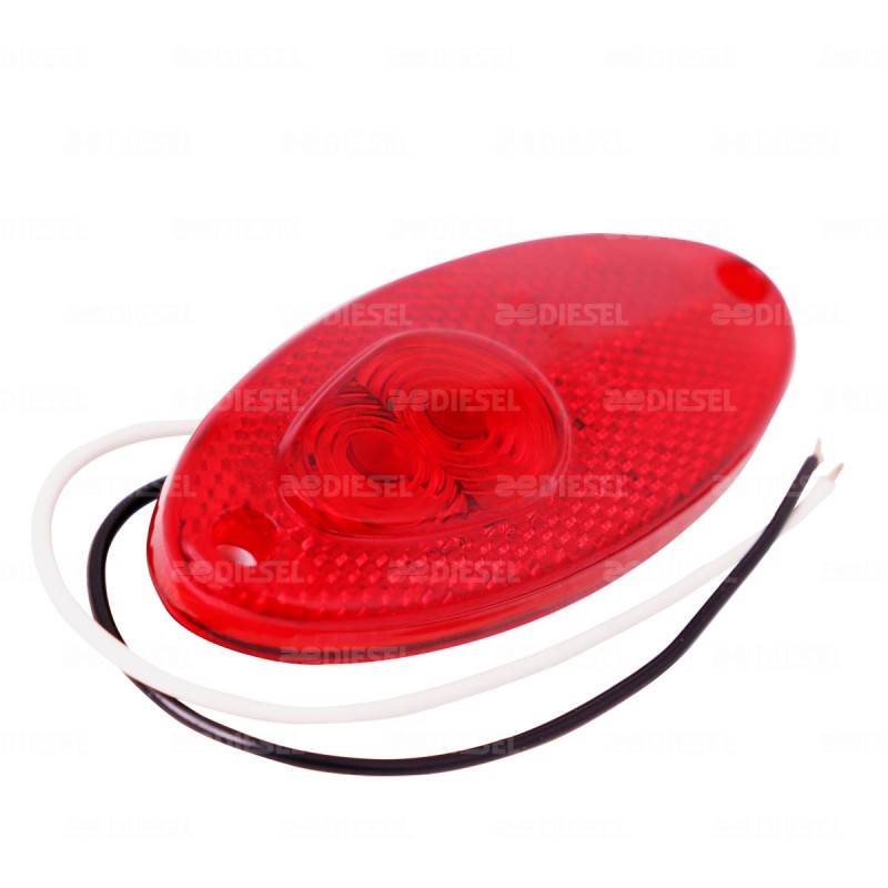 PLAFON 12V/24V 9 LED ROJO =5231