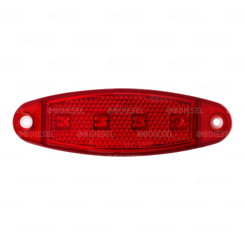 PLAFON 10/30V 4 LED ROJO SALMON=6357