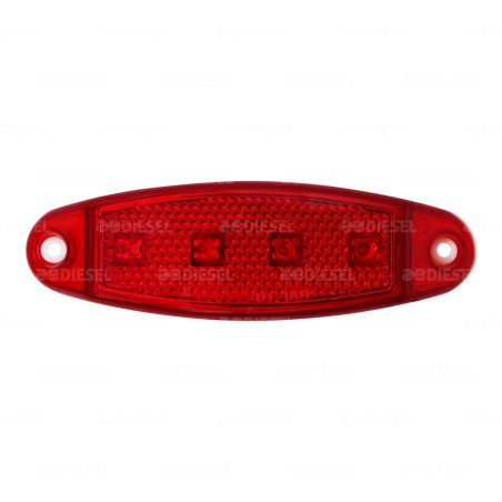 PLAFON 10/30V 4 LED ROJO SALMON=6357