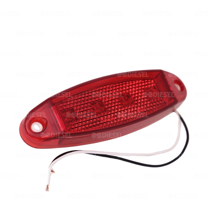 PLAFON 10/30V 4 LED ROJO SALMON=6357