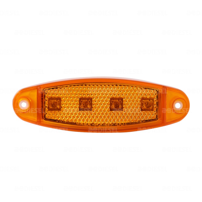 PLAFÓN 10V/30V 4LED ÁMBAR SALMÓN