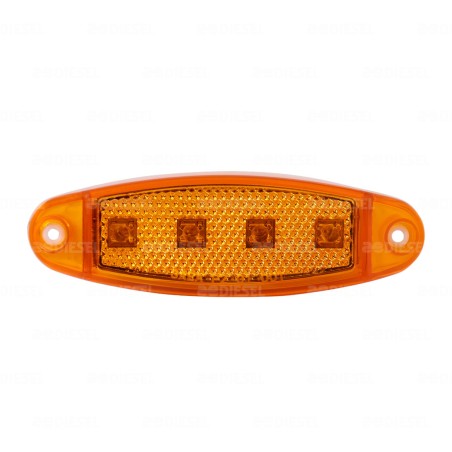 PLAFÓN 10V/30V 4LED ÁMBAR SALMÓN