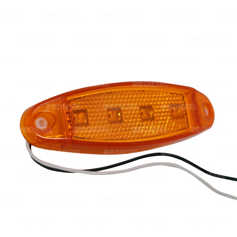 PLAFÓN 10V/30V 4LED ÁMBAR SALMÓN