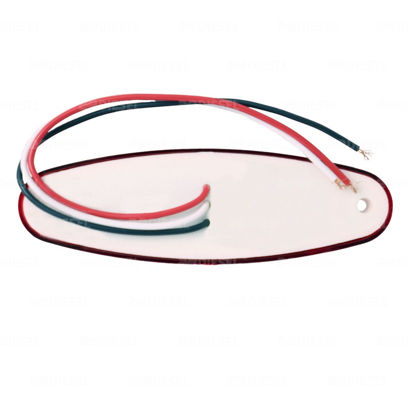 PLAFÓN 12V LED ROJO NEON SALMÓN