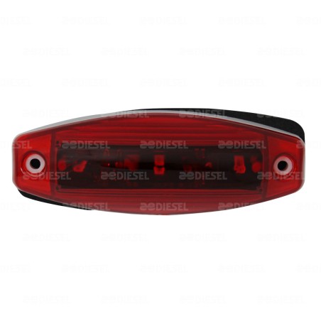 PLAFÓN 12/24V 3 LED LATERAL ROJO AYCO