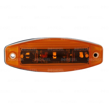 PLAFÓN 12/24V 3 LED LATERAL ÁMBAR AYCO