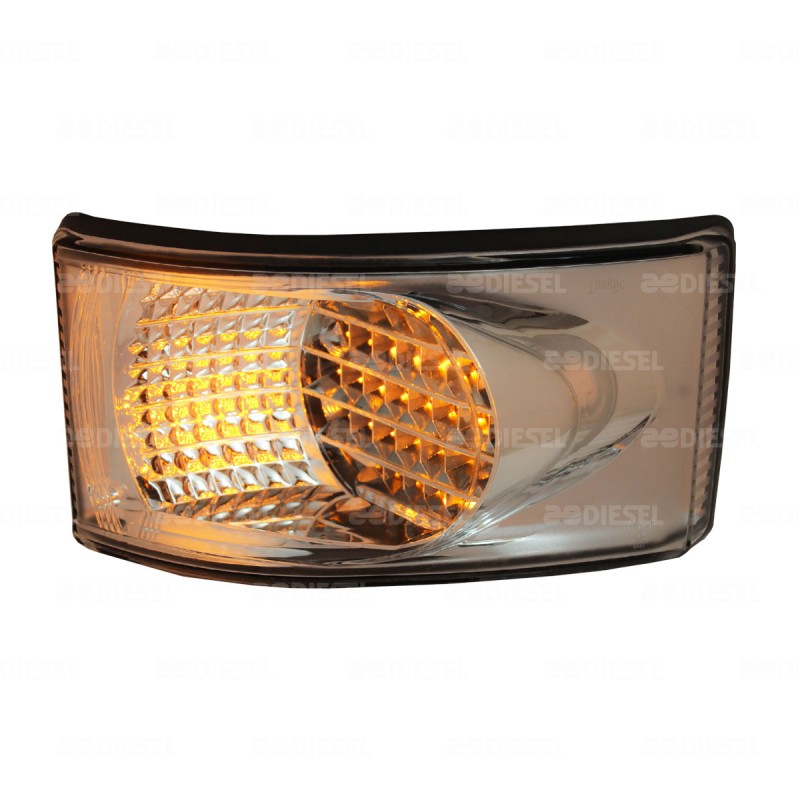 PLAFON 24V LED AMBAR M/CRISTAL ENVOLVENTE