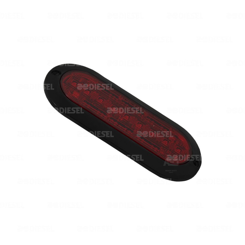 PLAFÓN 12/24V 9 LED OVALADO ROJO NEGRO PLANO ALTA/BAJA/FIJA