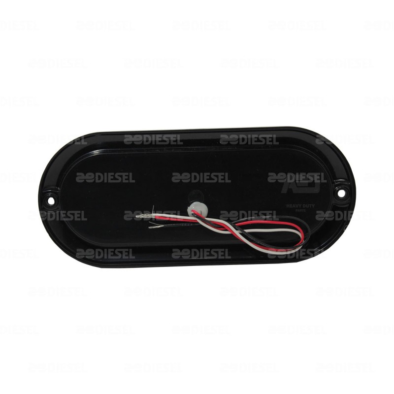 PLAFÓN 12/24V 9 LED OVALADO ROJO NEGRO PLANO ALTA/BAJA/FIJA