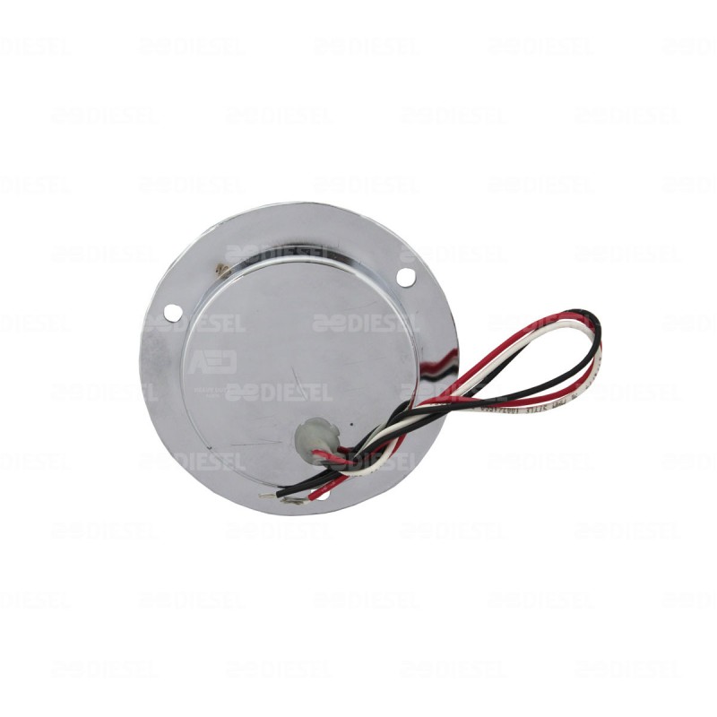 PLAFÓN 12/24V 3 LED 2" ROJO CROMADO ESTROBO