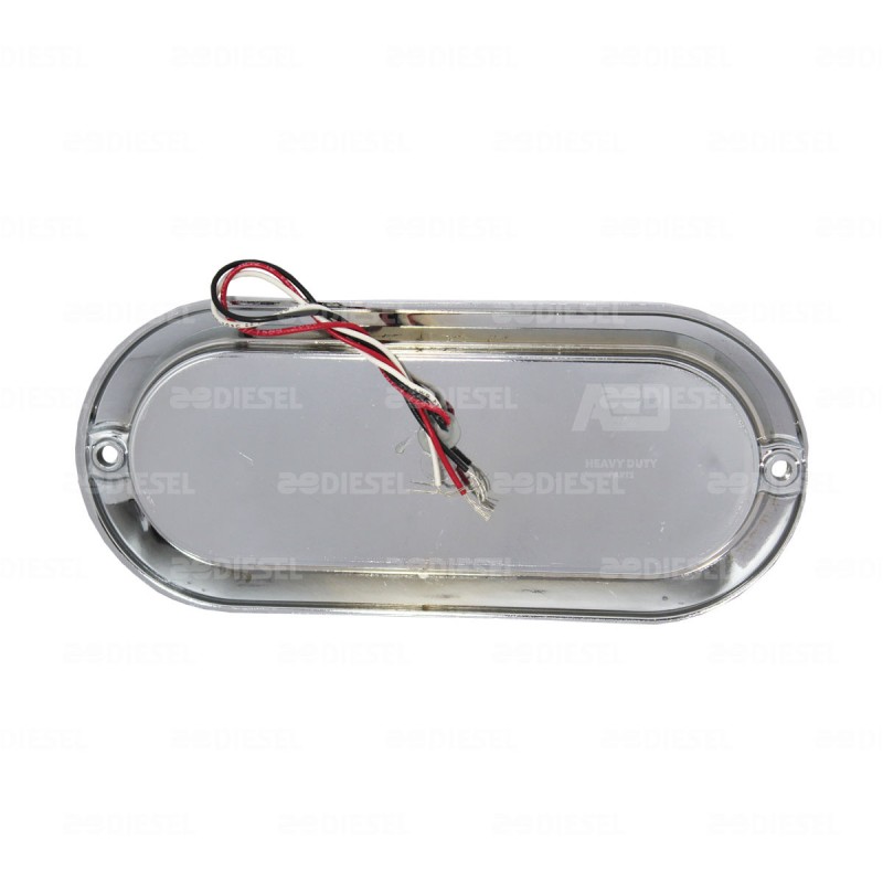 PLAFÓN 12/24V 21 LED OVALADO ÁMBAR CROMADO PLANO ALTA/BAJA/FIJA