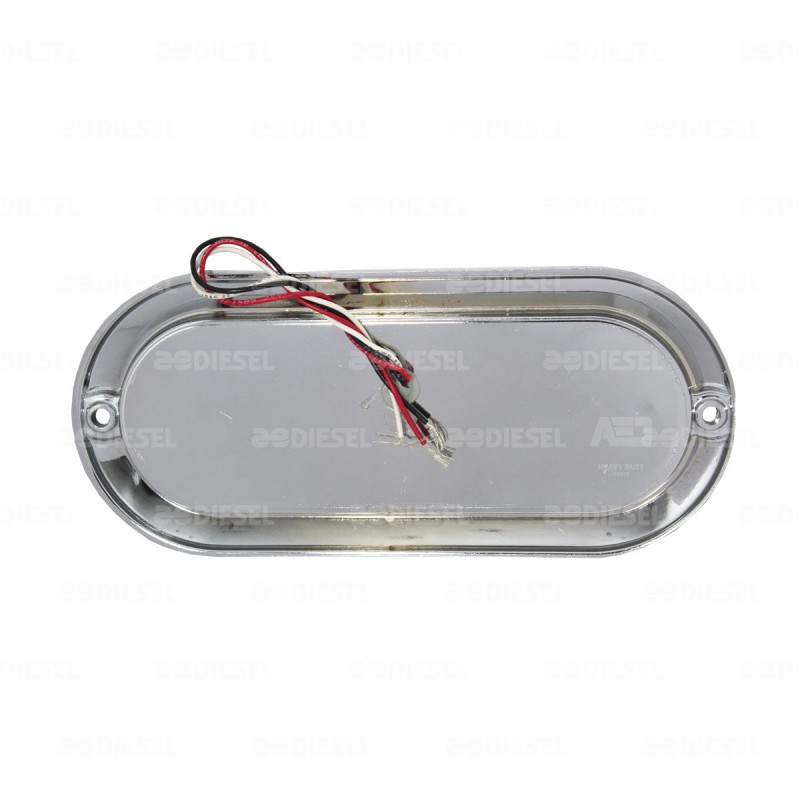 PLAFÓN 12/24V 21 LED OVALADO ROJO CROMADO PLANO ALTA/BAJA/FIJA