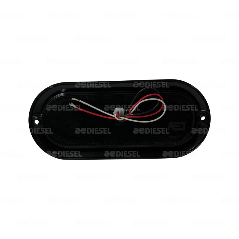 PLAFÓN 12/24V 9 LED OVALADO BLANCO NEGRO PLANO REVERSA