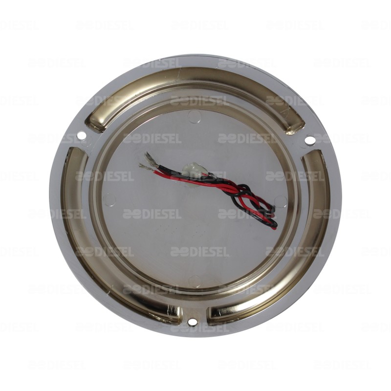 PLAFÓN 12V 4"12LED BLANCO CROMADO DESCC