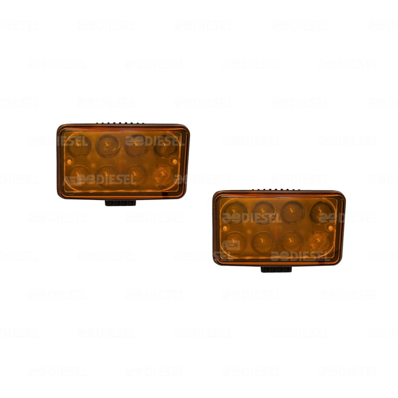 FARO 12V LED ÁMBAR ANTINIEBLA JUEGO