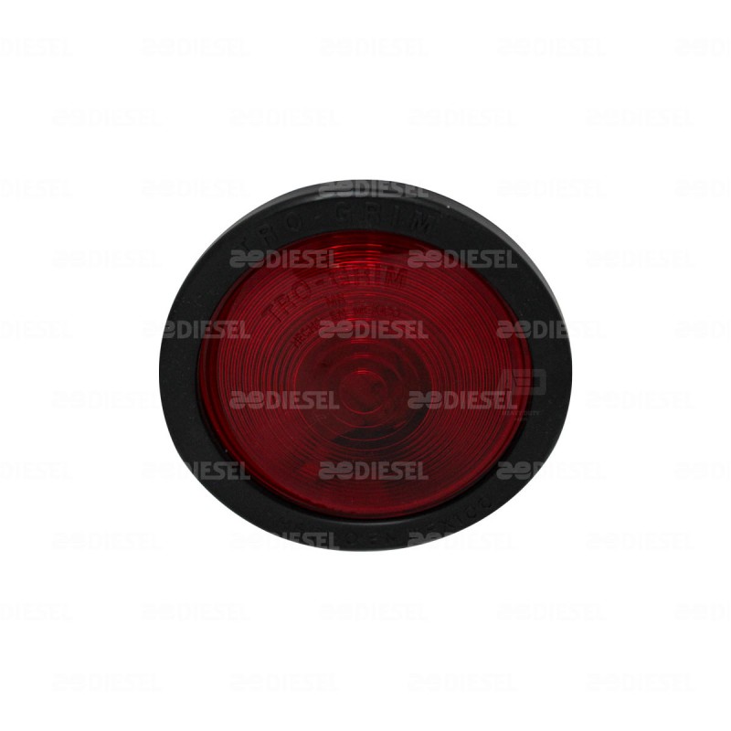 PLAFÓN 12V FOCO 4" ROJO GOMA ALTA/BAJA/FIJA