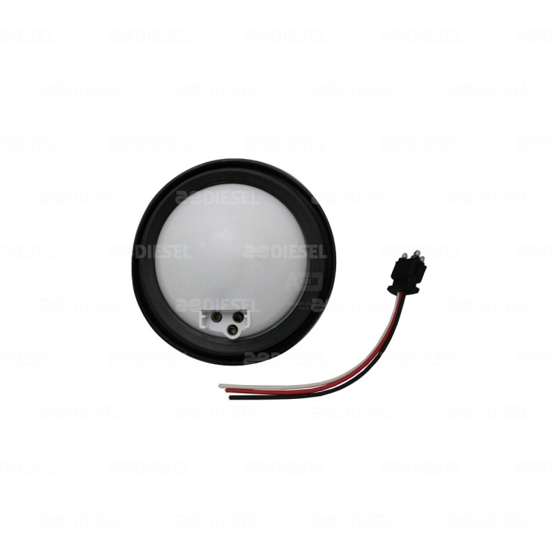 PLAFÓN 12V FOCO 4" ROJO GOMA ALTA/BAJA/FIJA