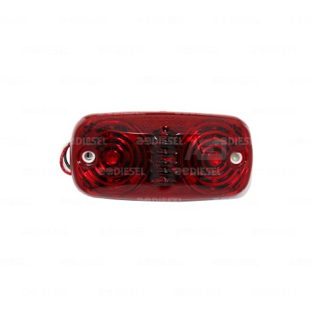 PLAFÓN 12/24V 13 LED LATERAL ROJO FIJA