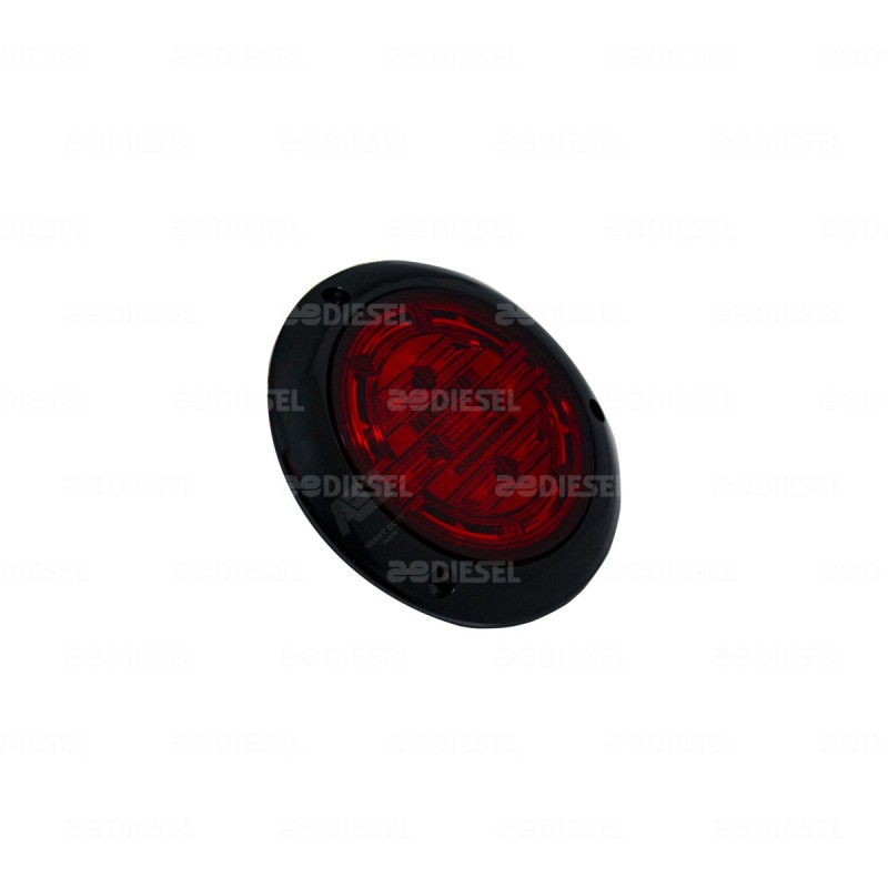 PLAFÓN 12/24V 14 LED 4" ROJO NEGRO PLANO ALTA/BAJA/FIJA