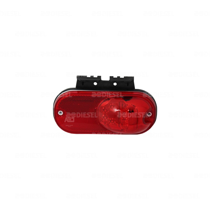 PLAFON 12V/24V LATERAL ROJO 1 FUNC