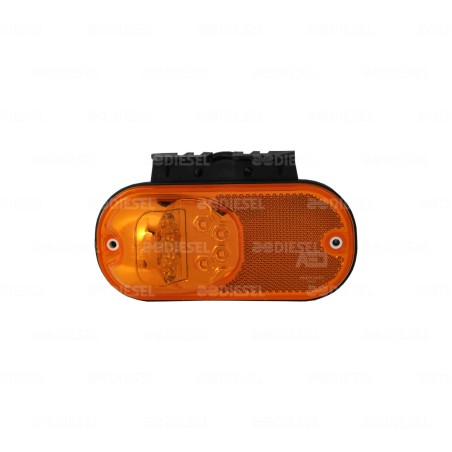 PLAFON 12V/24V LATERAL AMBAR 2F=5187