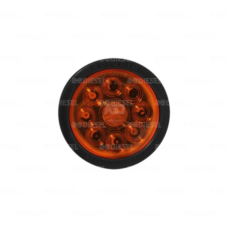 PLAFON 12/24V 4"8LED AMB GOMA