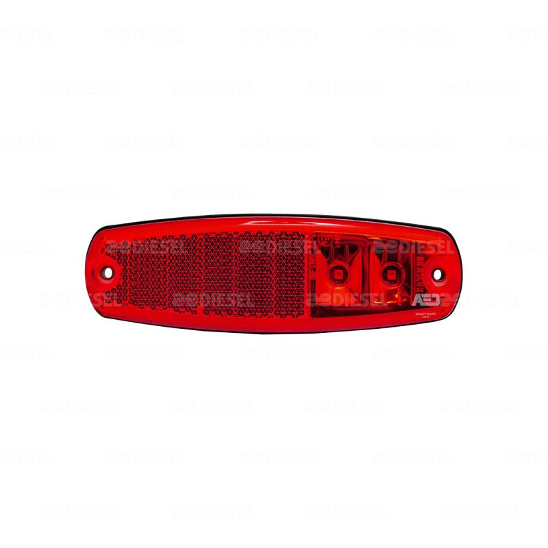 PLAFÓN 24V LED LATERAL ROJO G7/TORINO