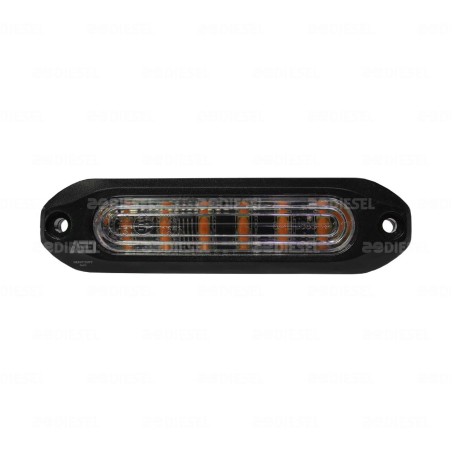 PLAFÓN 12V/24V ÁMBAR ESTROBO