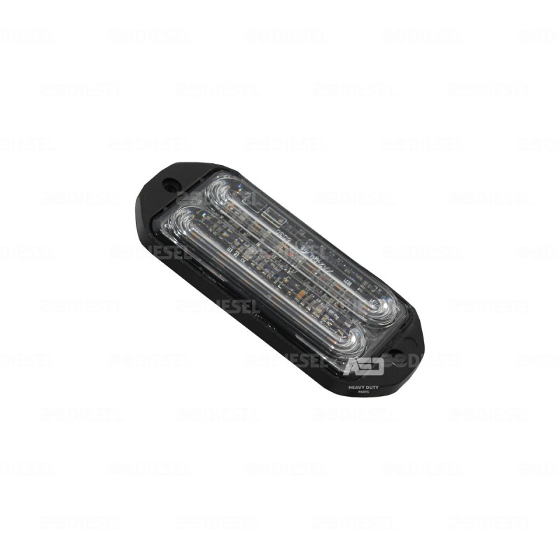 PLAFÓN 12V/24V ÁMBAR ESTROBO DOBLE ROW