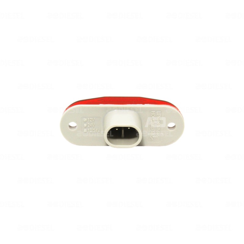 PLAFÓN 12V/24V 2 LEDS ROJO S/ARNES