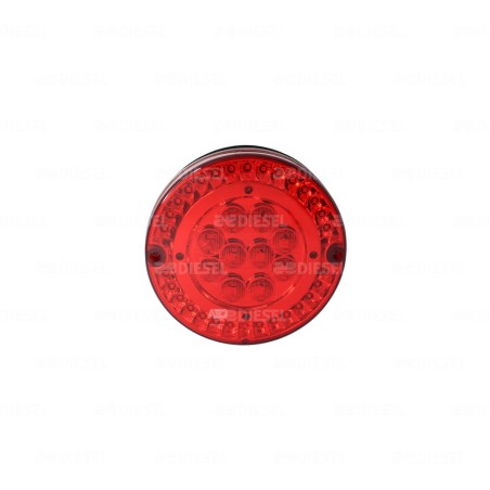 PLAFÓN 24V LED ROJO 7118 2 FUNCIONES 155MM