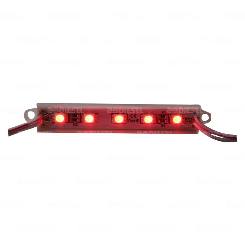 MÓDULO 12V 5 LED 5050 ROJO PIEZA