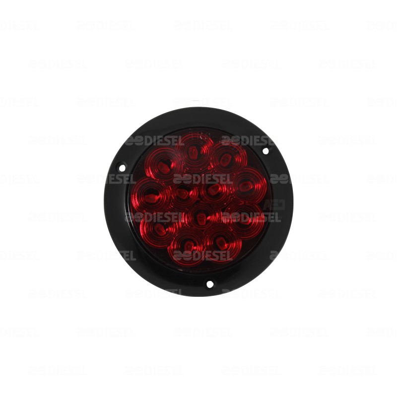 PLAFÓN 12V 12LEDS ROJO 2FUNC DESC