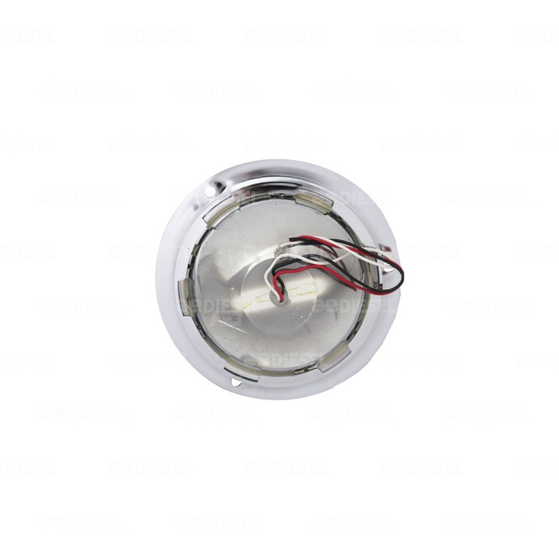 PLAFÓN 12/24V 24 LED 4" AZUL CROMADO MOVIMIENTO/ESTROBO