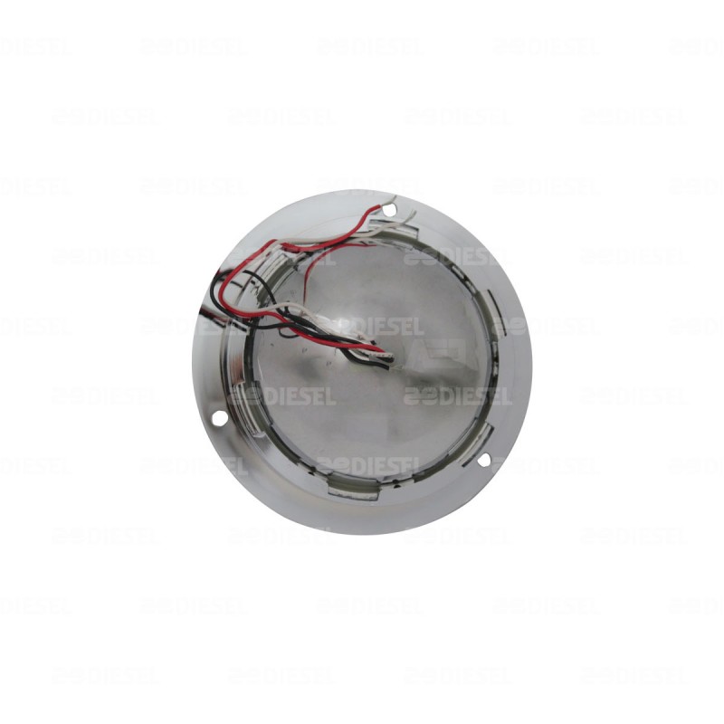 PLAFÓN 12/24V 24 LED 4" ÁMBAR CROMADO MOVIMIENTO/ESTROBO