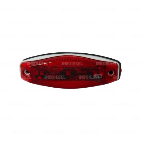 PLAFÓN 12V/24V 3 LEDS LATERAL ROJO