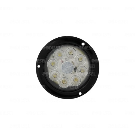 PLAFÓN 12/24V 8 LED 4" BLANCO NEGRO ALTA/BAJA