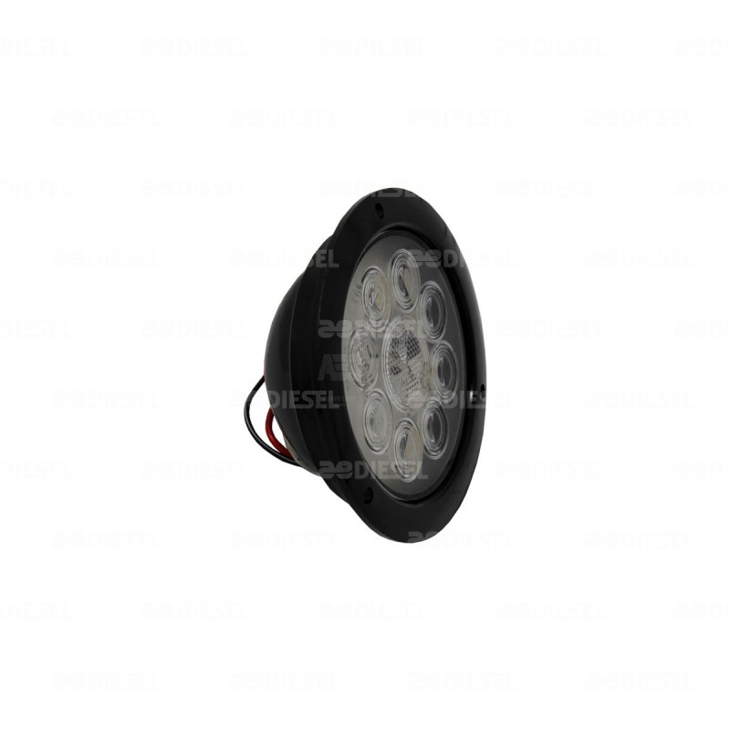 PLAFÓN 12/24V 8 LED 4" BLANCO NEGRO ALTA/BAJA