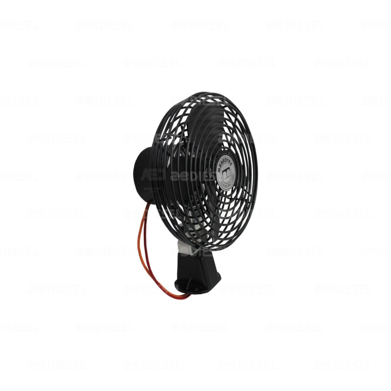 VENTIL 12V 8000 NEGRO 2 VEL SIN INTERP
