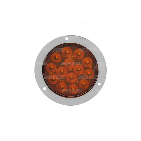 PLAFÓN 12V 14LED ÁMBAR BRIDA GIRATORIO