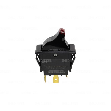 INTERRUPTOR 12V CHUPON ILUMINACIÓN ROJO KENWORTH