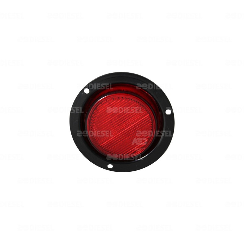 PLAFÓN 2 1/2" ROJO BRIDA NEGRA REM