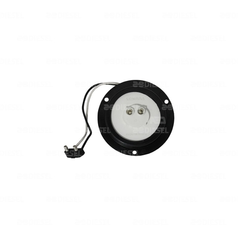 PLAFÓN 2 1/2" ROJO BRIDA NEGRA REM