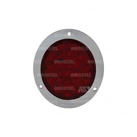 PLAFÓN 12V 14LED ROJO 4" BRIDA CR GIRA