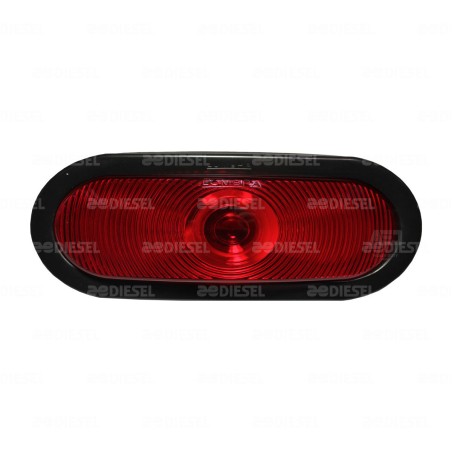 PLAFÓN ROJO 6" OVALADO 6002 C/C