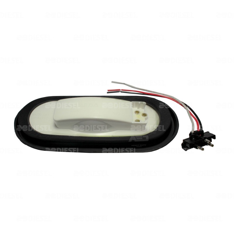 PLAFÓN ROJO 6" OVALADO 6002 C/C