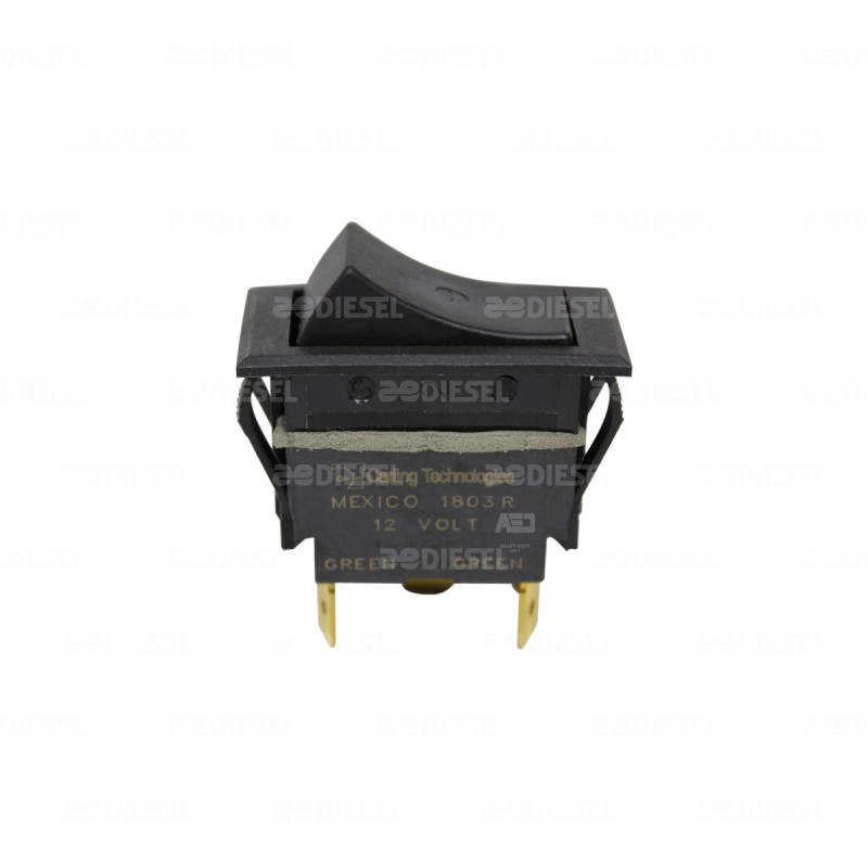 INTERRUPTOR 2 PASOS 12V TECLA 9912 D/DORADO